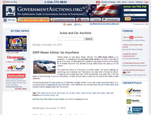 Tablet Screenshot of cars.governmentauctions.org